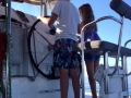 family sailing Greece