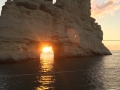 Greek island catamaran sailing