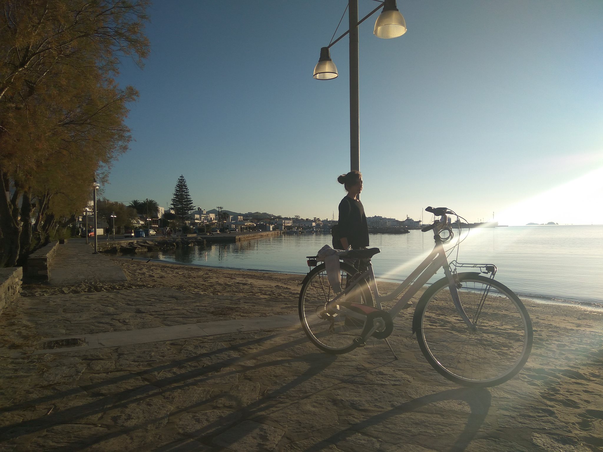 sailing and cycling in Greece
