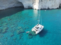 catamaran Lagoon46 for charter from Paros